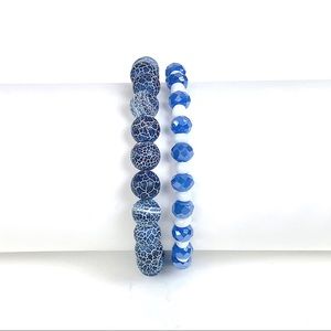 NEW Willamy Blue Agate Bracelet - Handcrafted - Beaded